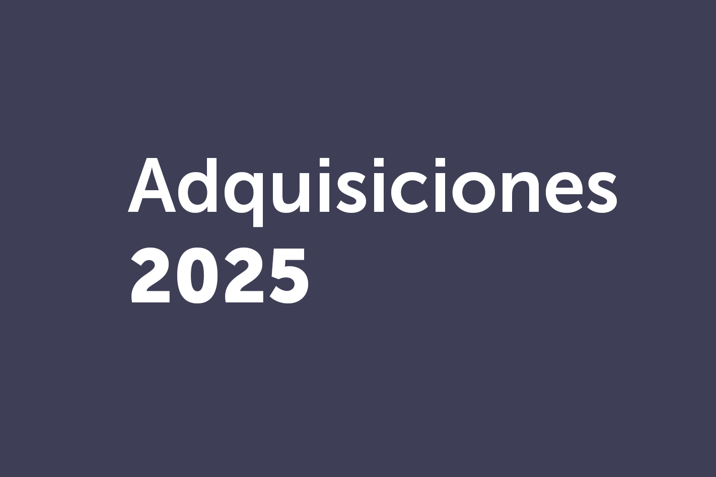 Adquisicines 2025