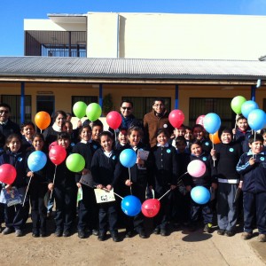 Niños y niñas de la escuela Lindorfo Moreno de Auquinco en Chépica participaron en jornadas de Animaciones Lectoras.