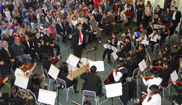 Inédito concierto de la Orquesta Sinfónica Regional de Aysén