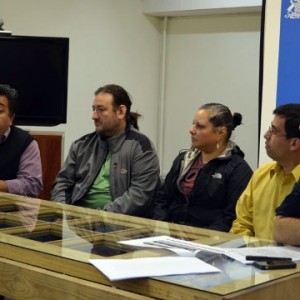 Luis Quilodrán, encargado de Fondos CRCA; Leopoldo Pizarro; Lenka Guisande; Leonardo Navarro y José Cortés, del CRCA