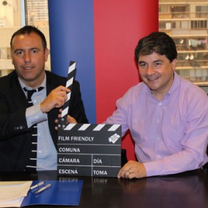 Valdivia, comuna Film Friendly: Carlos Lobos, subdirector del Consejo de la Cultura, y Omar Sabat, alcalde de Valdivia.