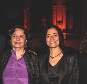 Héctor Morales, Ministra Claudia Barattini, Subdirectora CNCA Lilia Concha y Morgana Rodríguez, directora de cultura de la Municipalidad de Santiago