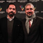 Ministro de Cultura Ernesto Ottone y Felipe Mella, director de Balmaceda Arte Joven