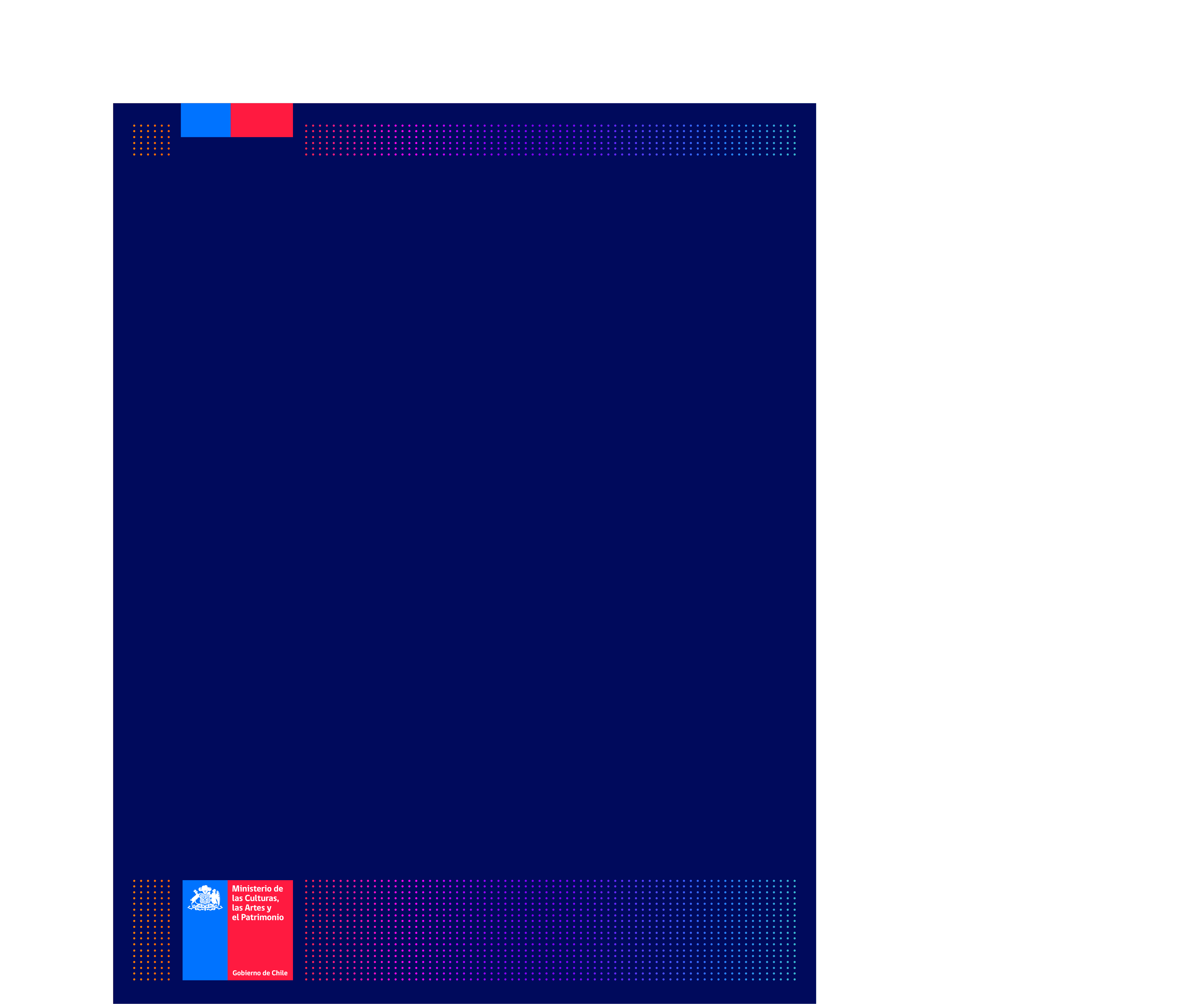 Gráfica corporativa  Ministerio de las Culturas, las 