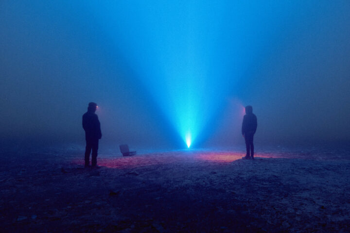 Mauricio Lacrampette y Sebastián Arriagada como parte de la participación de PRISMA Arte/Ciencia/Tecnología en Ars Electronica 2020