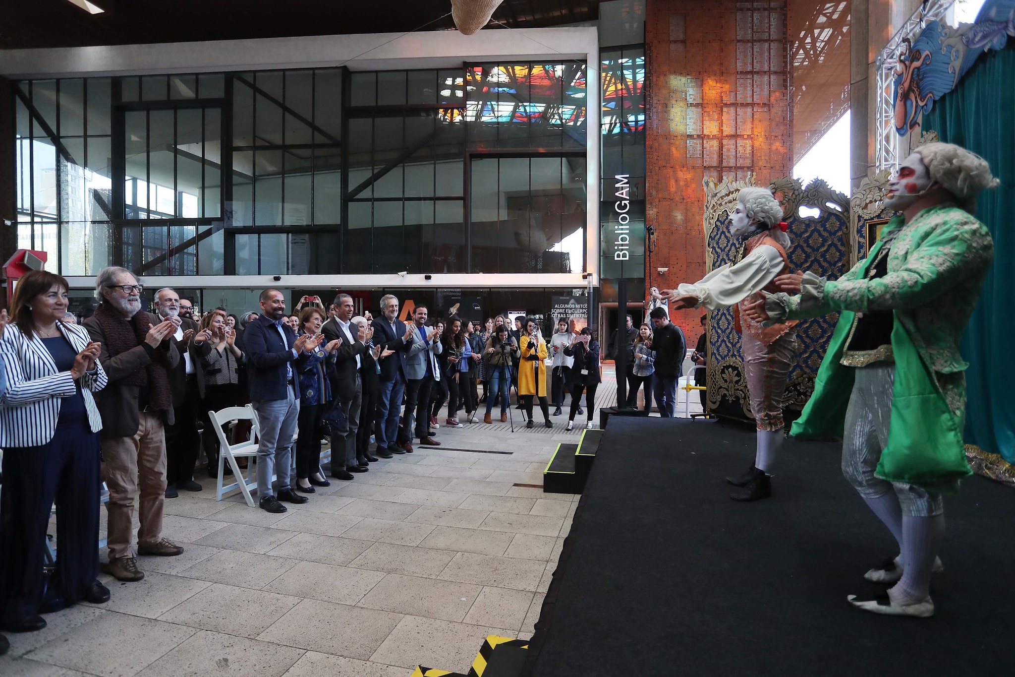 Celebración de la promulgación de la Ley de Fomento a las Artes Escénicas, en septiembre de 2019