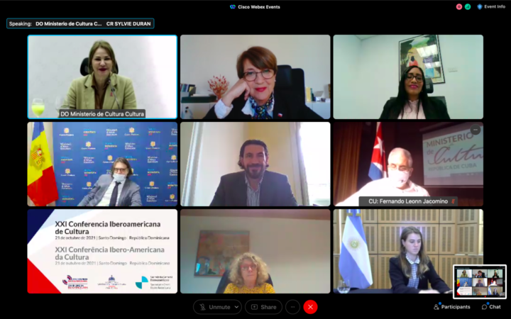 Ministra Consuelo Valdés participa en la XXI Conferencia Iberoamericana de Ministras y Ministros de Cultura