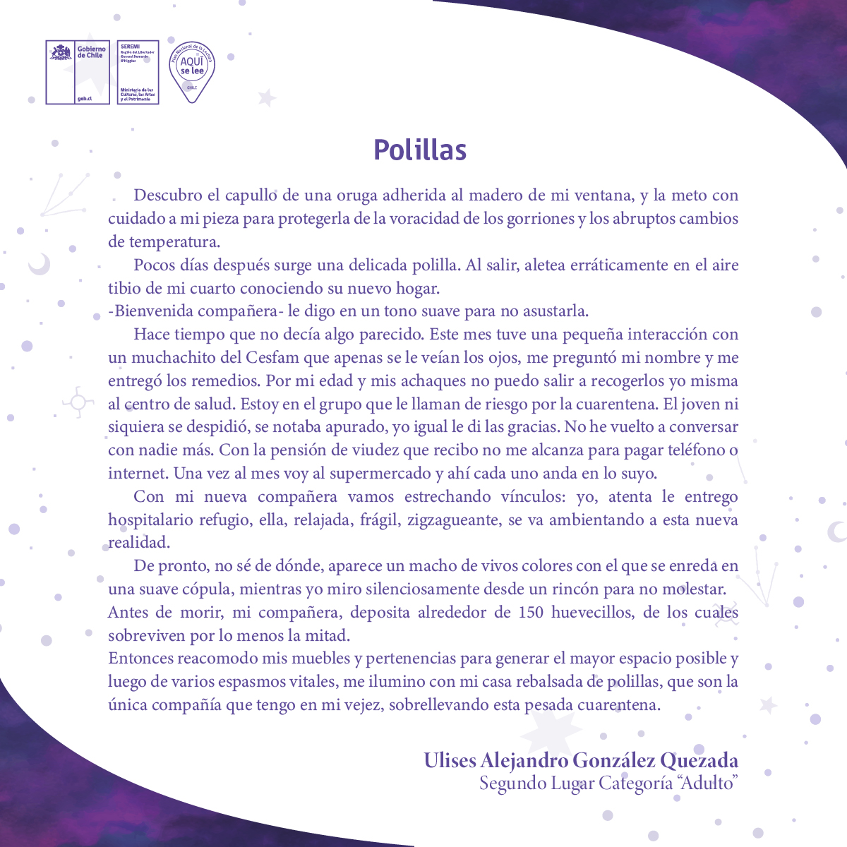 Segundo lugar categoría Adultos