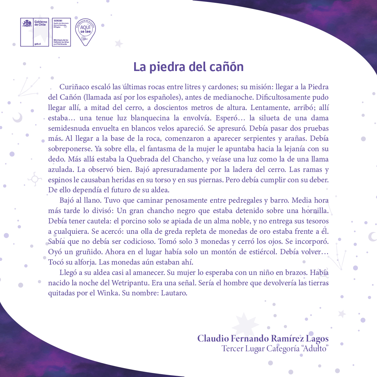 Tercer lugar categoría Adultos