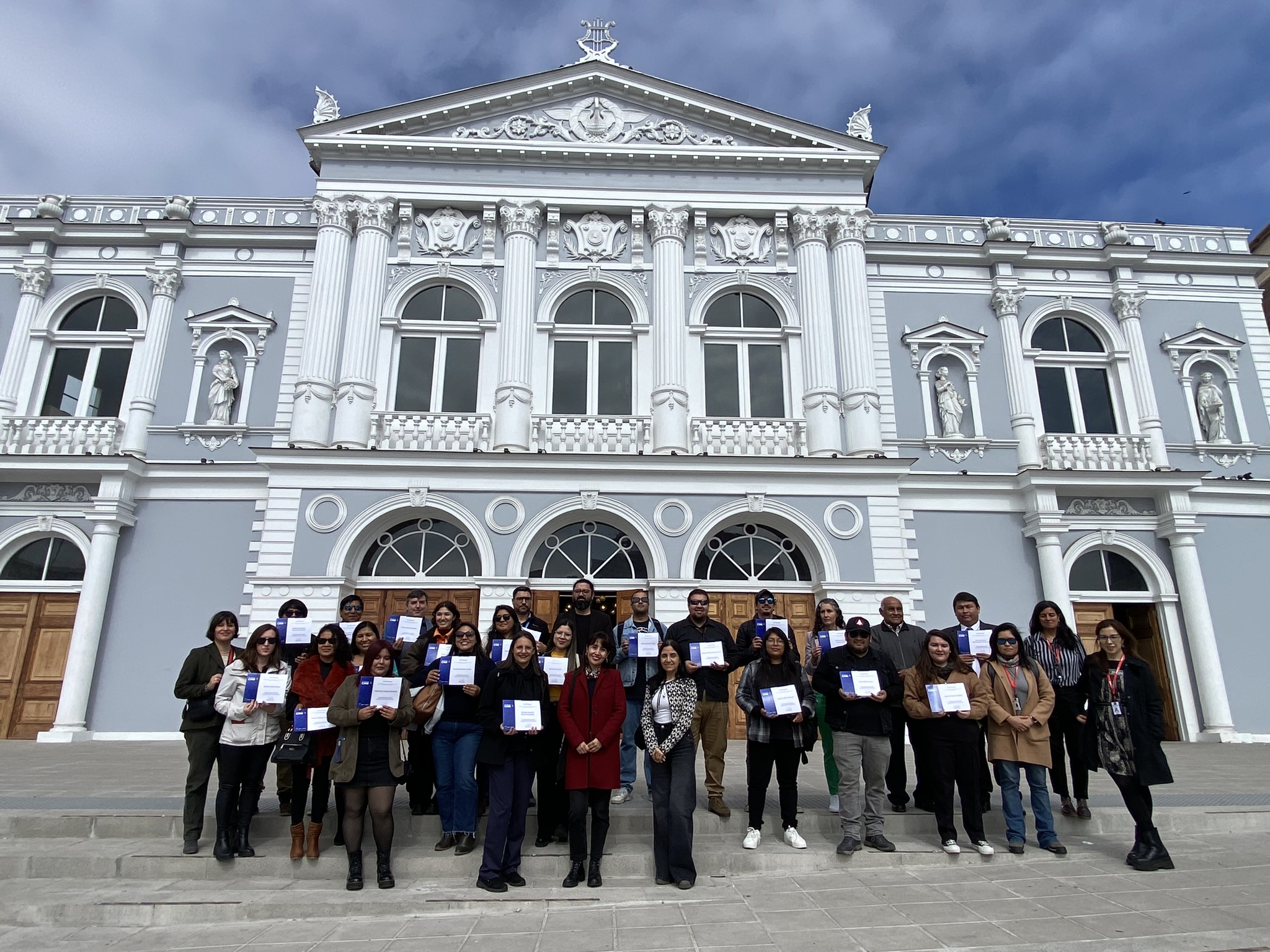 Ceremonia de certificación de la actividad de capacitación Academia CMN en la región de Tarapacá