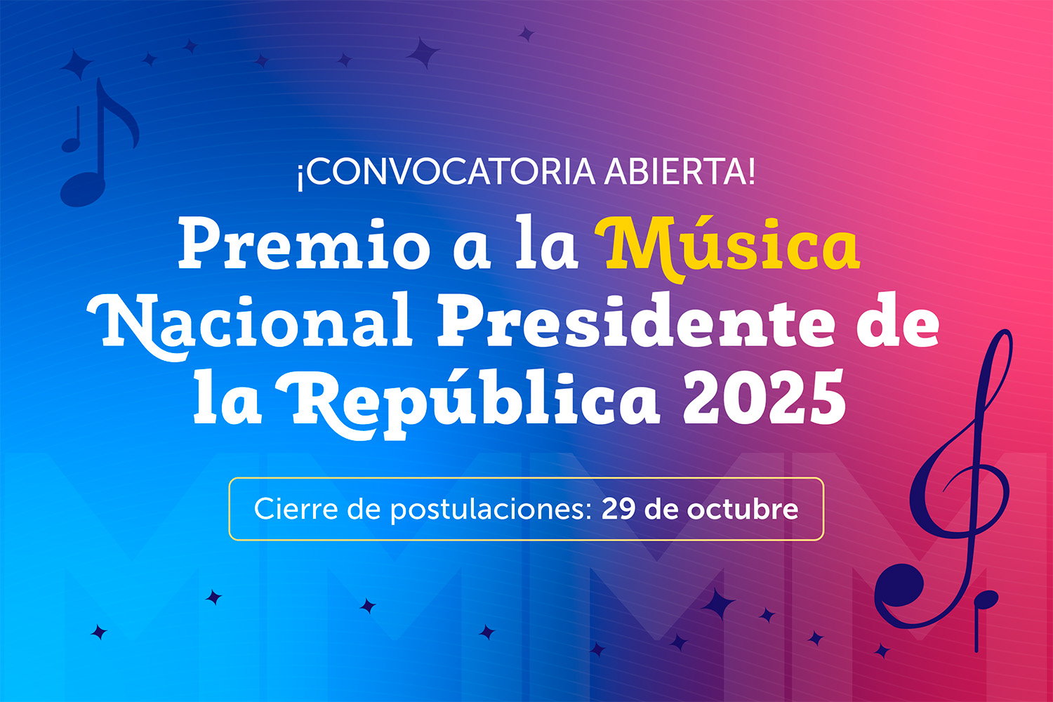 Premio a la Música Nacional Presidente de la República 2025