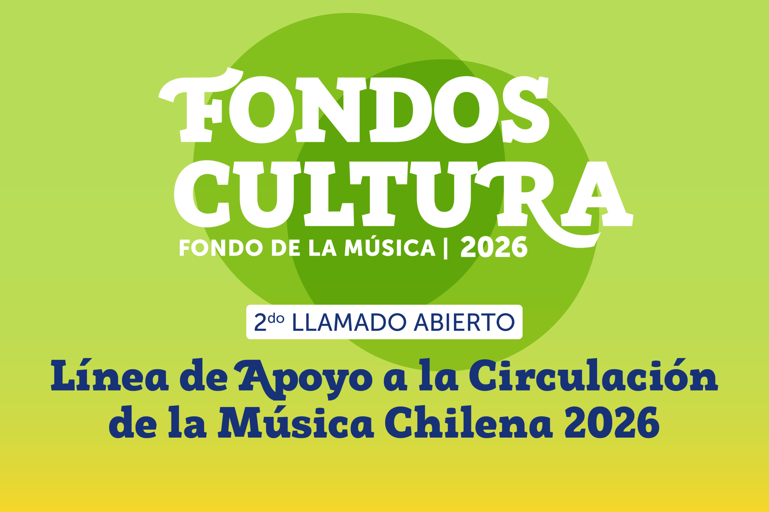 Convocatoria Circulación de la Música Chilena 2025-2026 / Segundo llamado