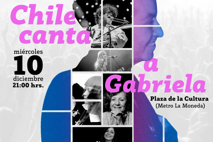 “Chile canta a Gabriela”: Ministerio de las Culturas encabeza un homenaje ciudadano frente a La Moneda para conmemorar los 80 años del Nobel
