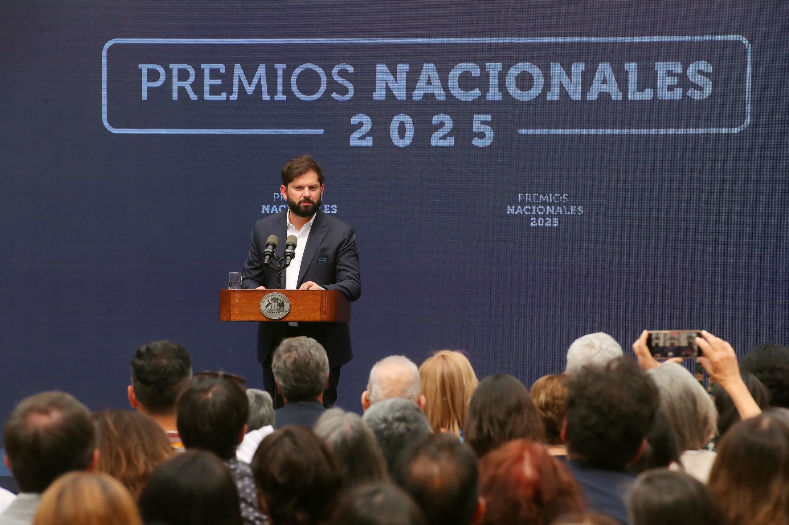 Presidente Gabriel Boric encabeza entrega de los Premios Nacionales 2025 en La Moneda