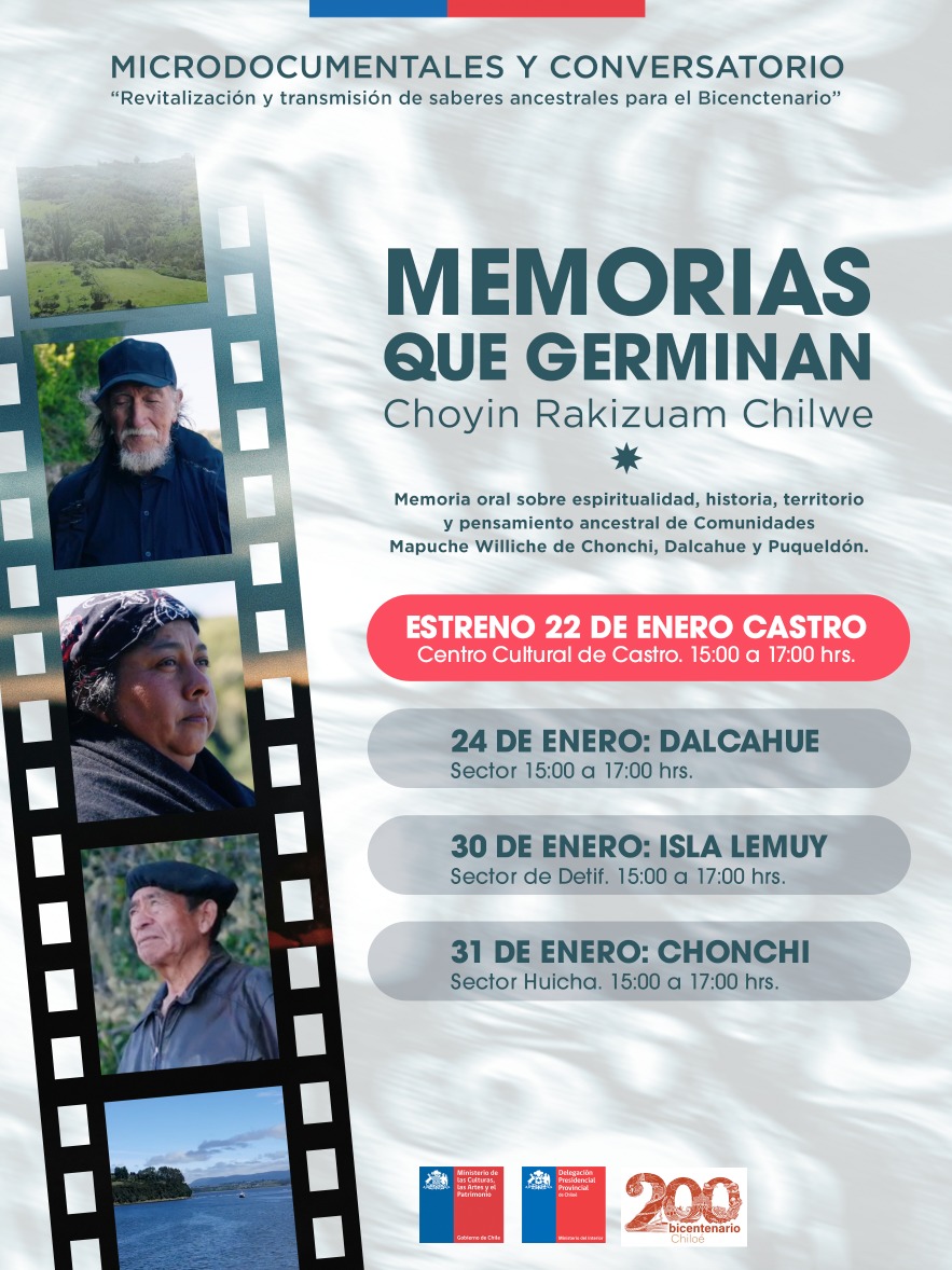 “Memorias que germinan” micro documentales que rescatan saberes Ancestrales del Pueblo Mapuche Williche en Chiloé.
