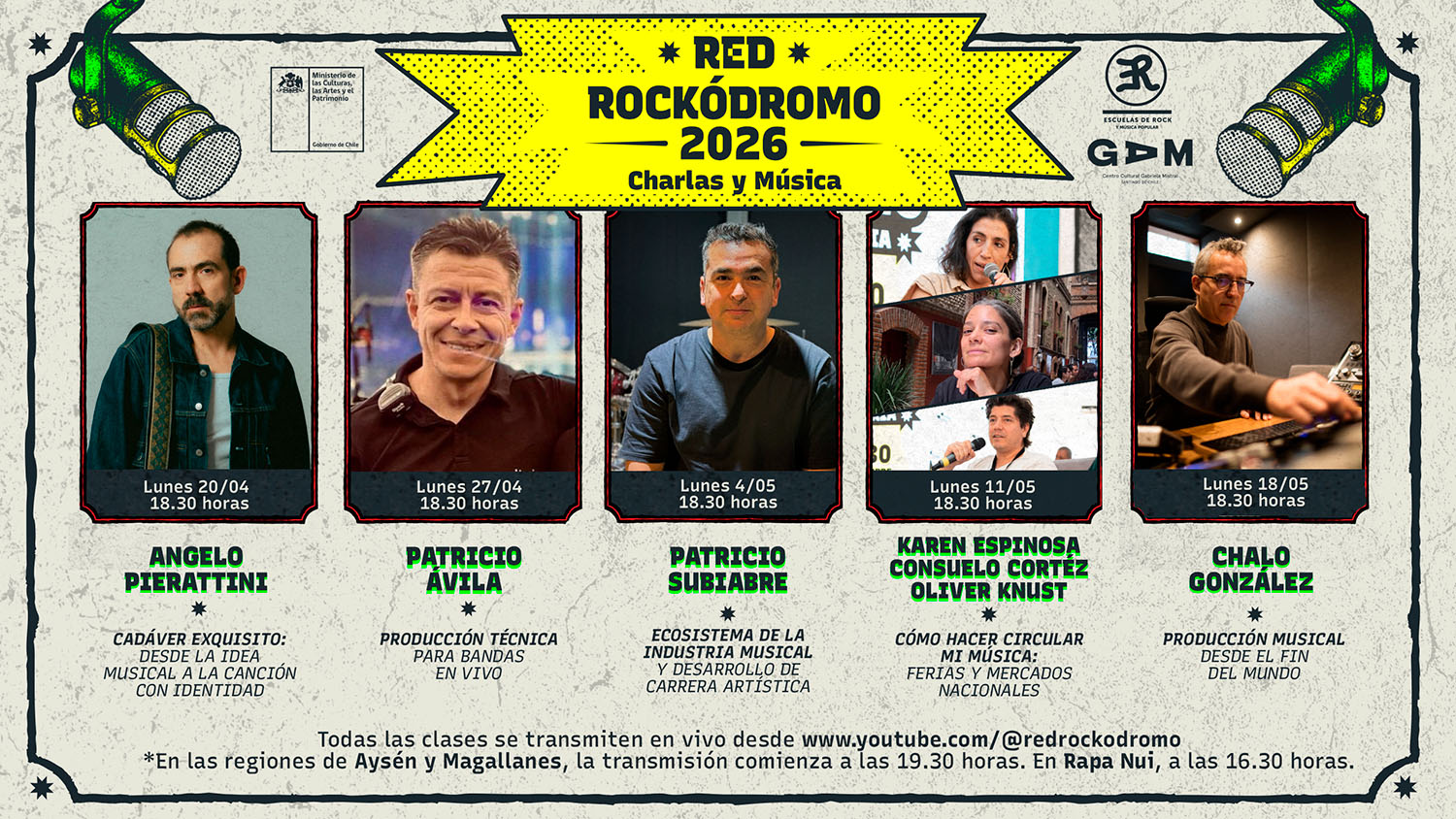 Más de 1.600 bandas y solistas del país participarán del proceso de la Red Rockódromo 2026