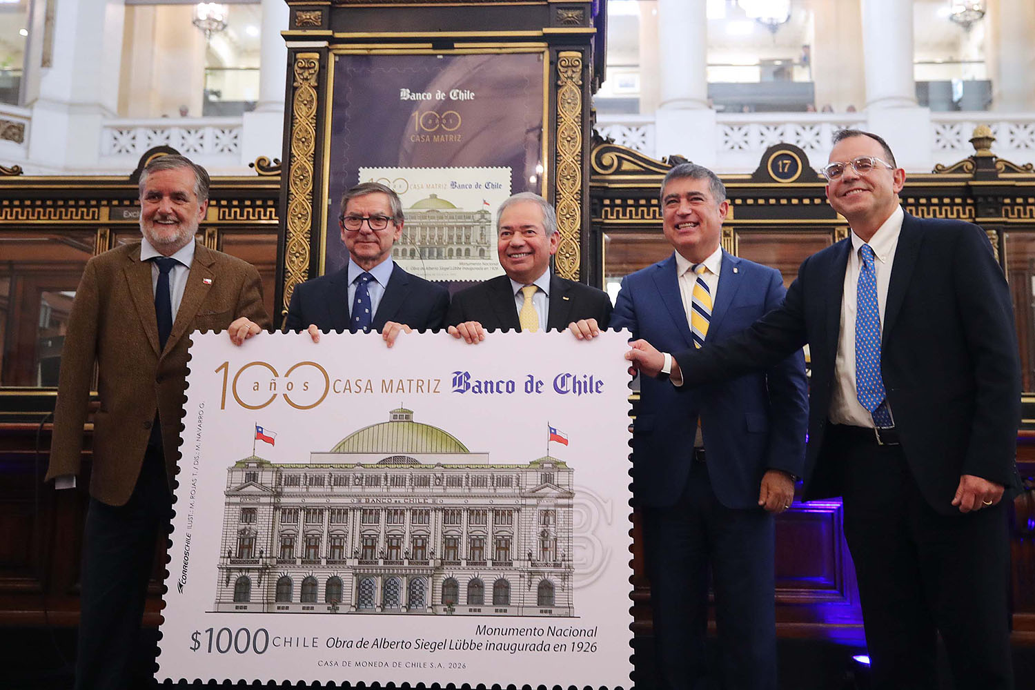 Ministerio de las Culturas y Banco de Chile conmemoran los 100 años de su Casa Matriz