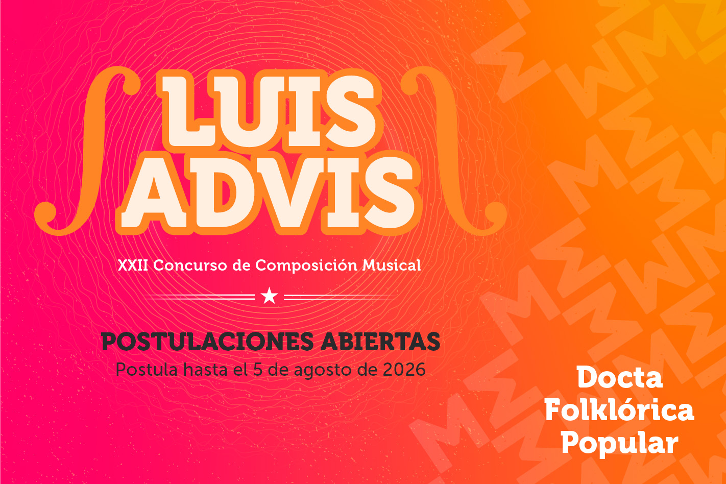 Concurso de Composición Musical Luis Advis 2026