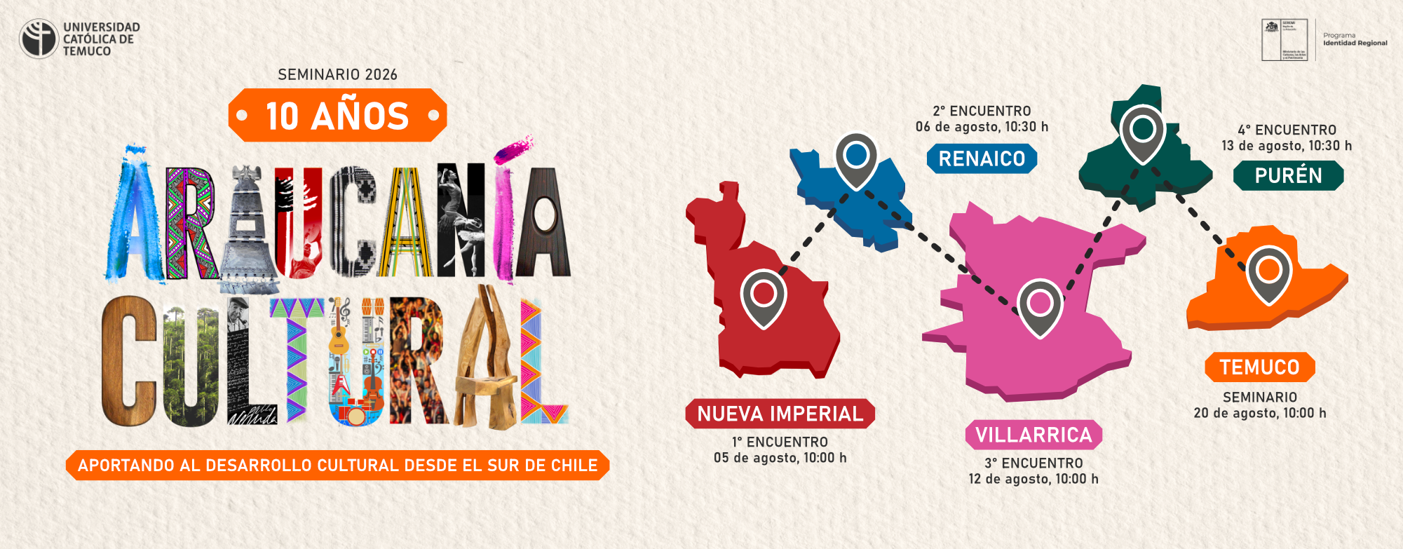 Araucanía Cultural convoca a nuevo ciclo de encuentros para reflexionar sobre el desarrollo cultural de la región