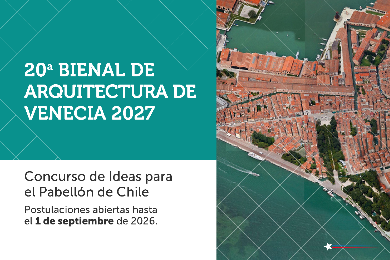 Concurso de ideas pabellón de Chile Bienal de Arquitectura de Venecia 2027