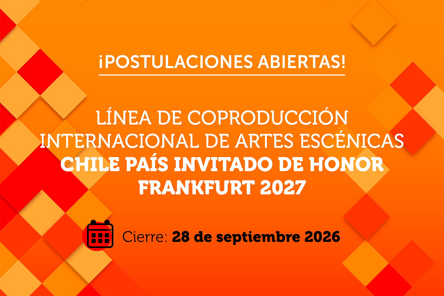 convocatoria de Coproducción Internacional de Artes Escénicas