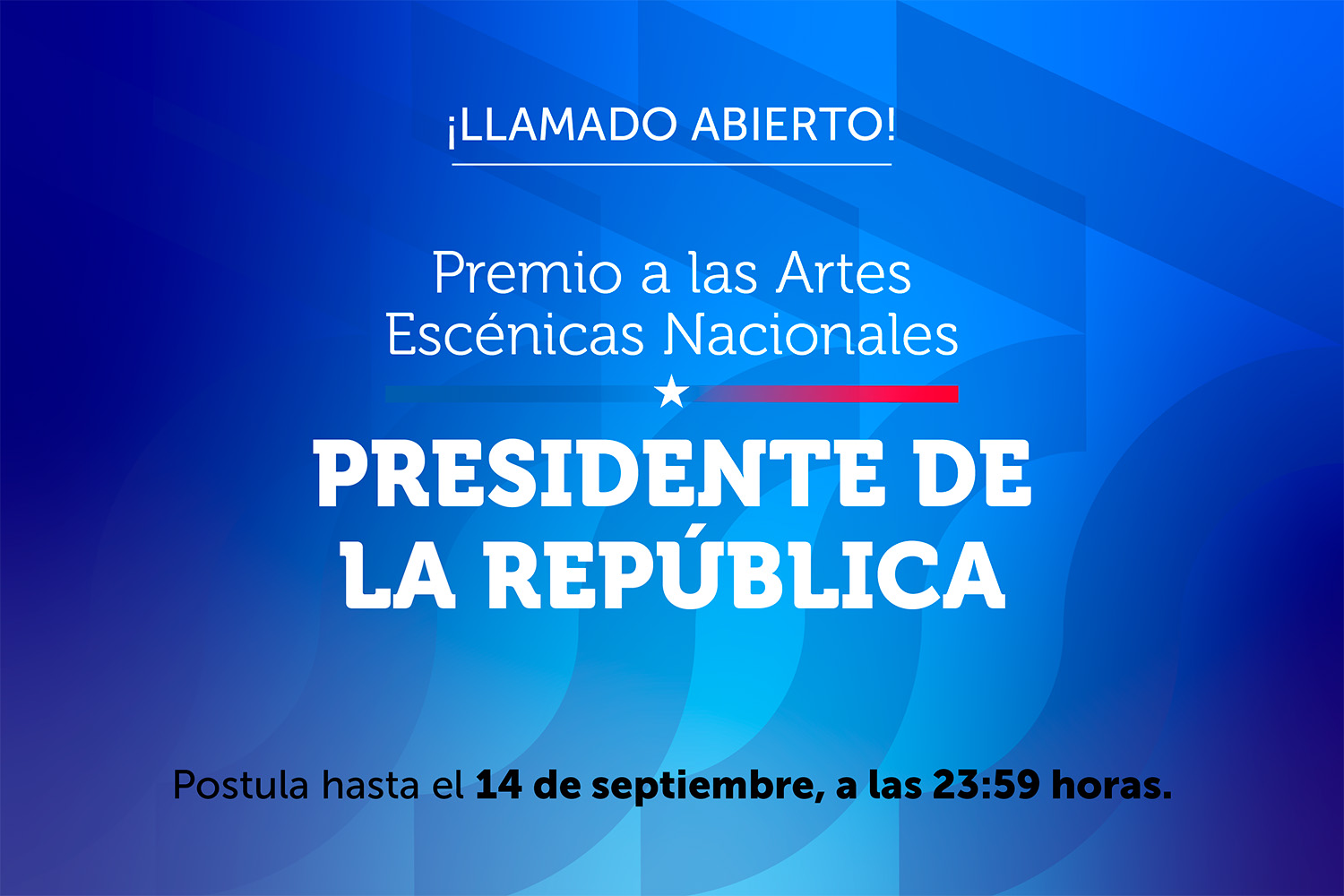 Ministerio de las Culturas abre proceso de postulación a los Premios a las Artes Escénicas Nacionales Presidente de la República 2026