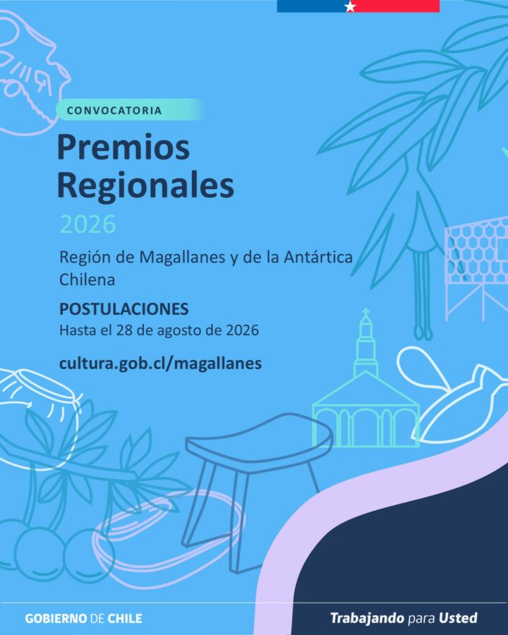Seremi de las Culturas de Magallanes amplía plazo de postulación a Premios Regionales de Cultura 2026