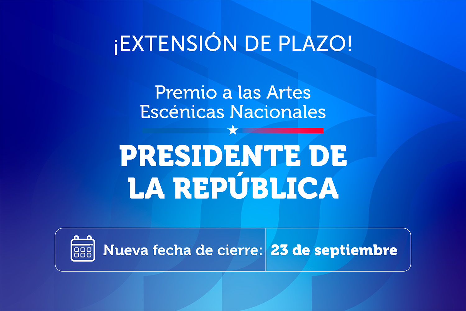 Premios a las Artes Escénicas Nacionales Presidente de la República 2026
